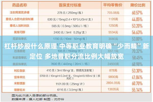 杠杆炒股什么原理 中等职业教育明确“少而精”新定位 多地普职分流比例大幅放宽