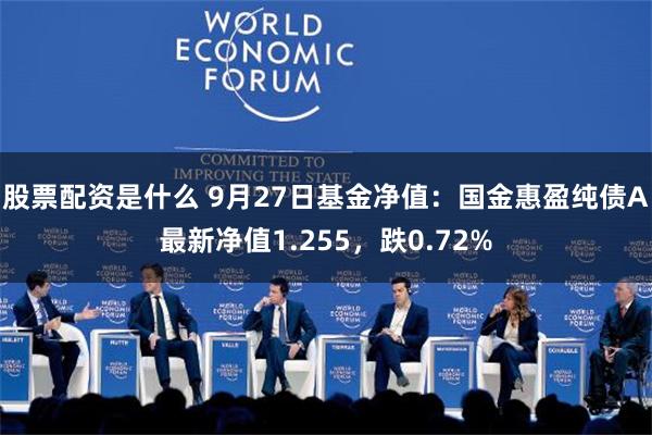 股票配资是什么 9月27日基金净值：国金惠盈纯债A最新净值1.255，跌0.72%