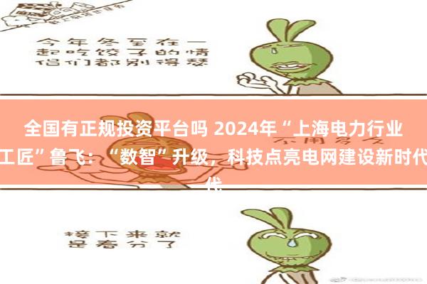 全国有正规投资平台吗 2024年“上海电力行业工匠”鲁飞：“数智”升级，科技点亮电网建设新时代